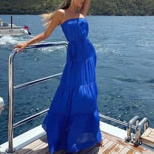 12th tribe capri blue dress
